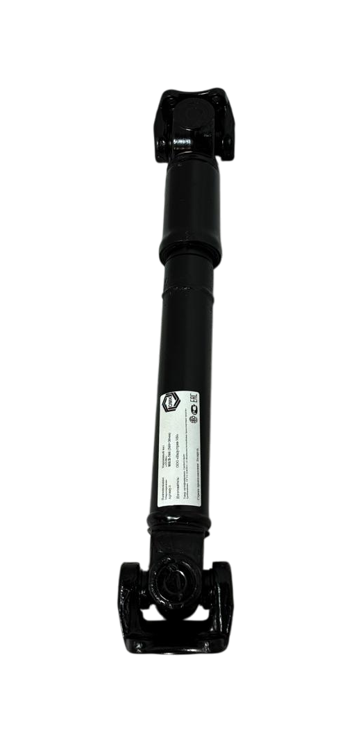 Вал карданный L=1090 мм по краям фланцев, L=1000 мм по осям (шлицевые с рильсановым покрытием)