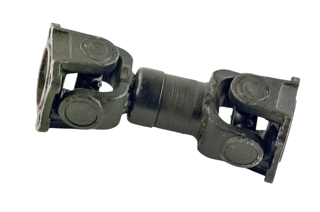 Вал карданный L=220 мм по краям фланцев, L=130 мм по осям КО-806.42.50.14 (шлицевые с рильсановым покрытием)