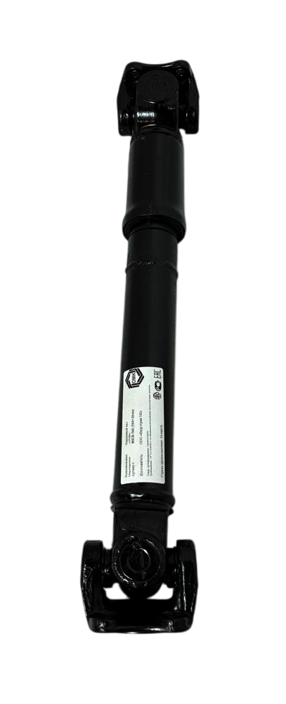 Вал карданный L=850 мм по краям фланцев, L=760мм по осям (шлицевые с рильсановым покрытием)