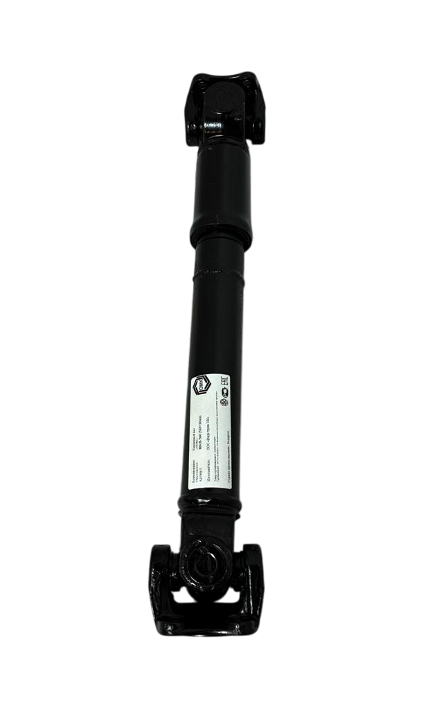 Вал карданный L=300 мм по краям фланцев, L=210 мм по осям КО-806.42.50.010 (шлицевые с рильсановым покрытием)