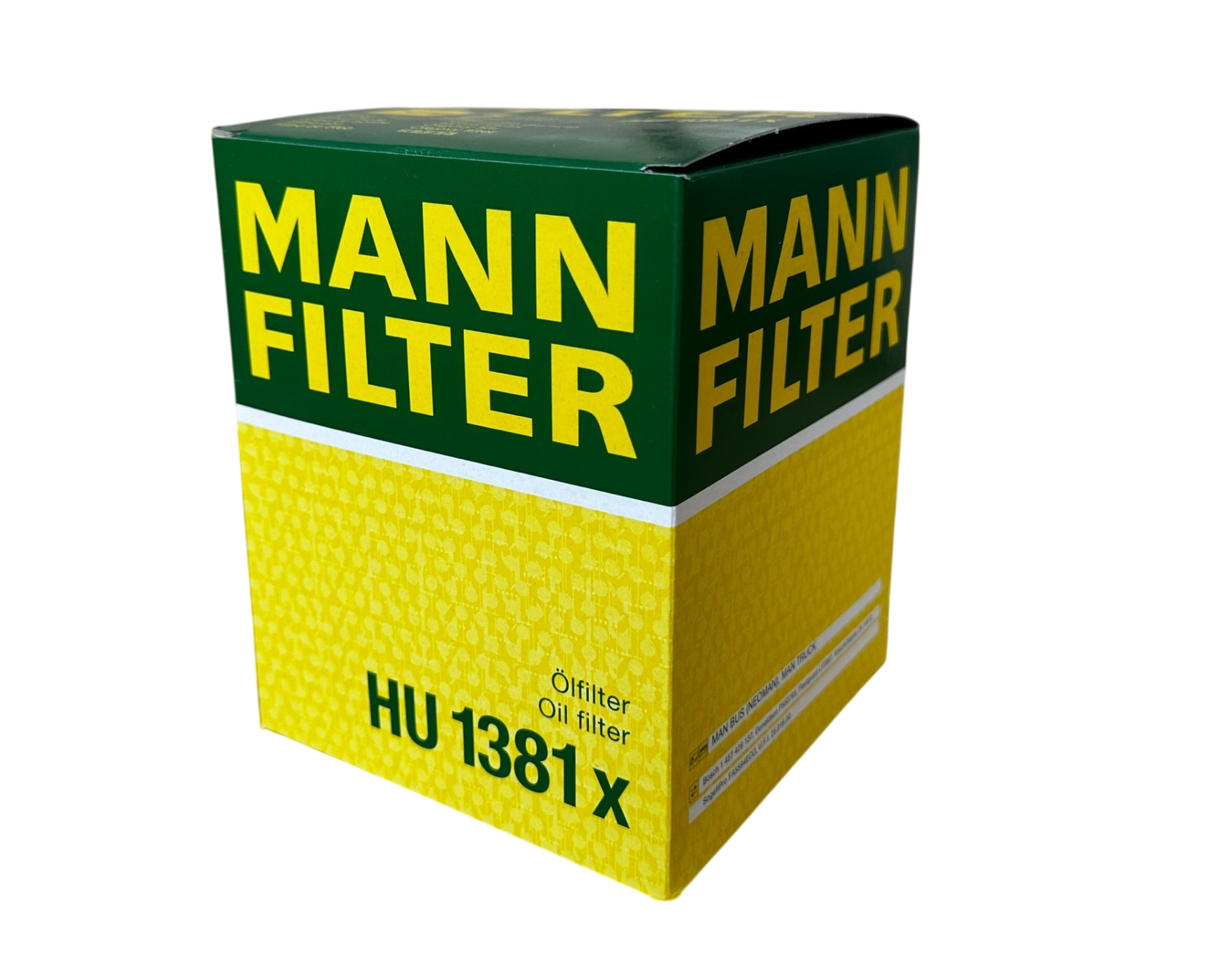Масляный фильтр MANN-FILTER HU 1381 x