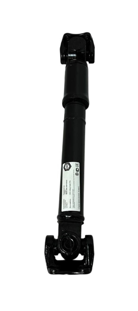 Вал карданный L=760 мм по краям фланцев, L=670 мм по осям (шлицевые с рильсановым покрытием)