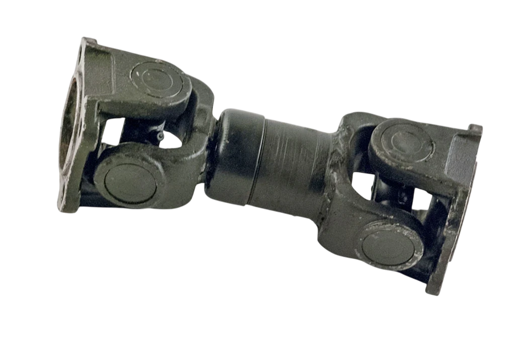 Вал карданный L=240 мм по краям фланцев, L=150 мм по осям КО-806.42.50.012 (шлицевые с рильсановым покрытием)