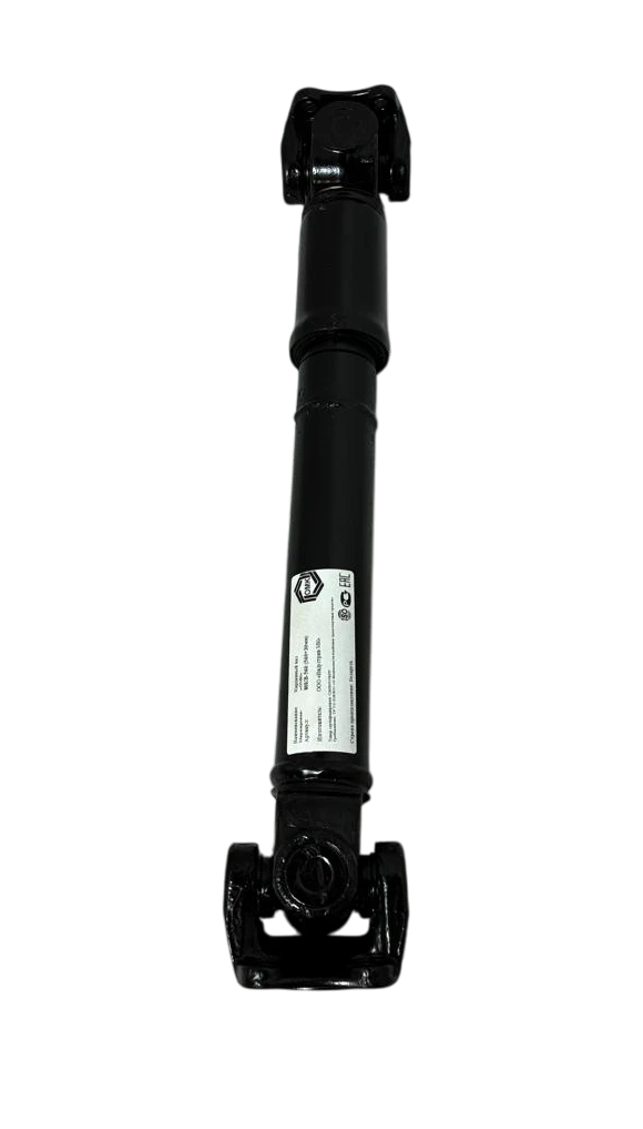 Вал карданный L=420 мм по краям фланцев, L=330 мм по осям (шлицевые с рильсановым покрытием)