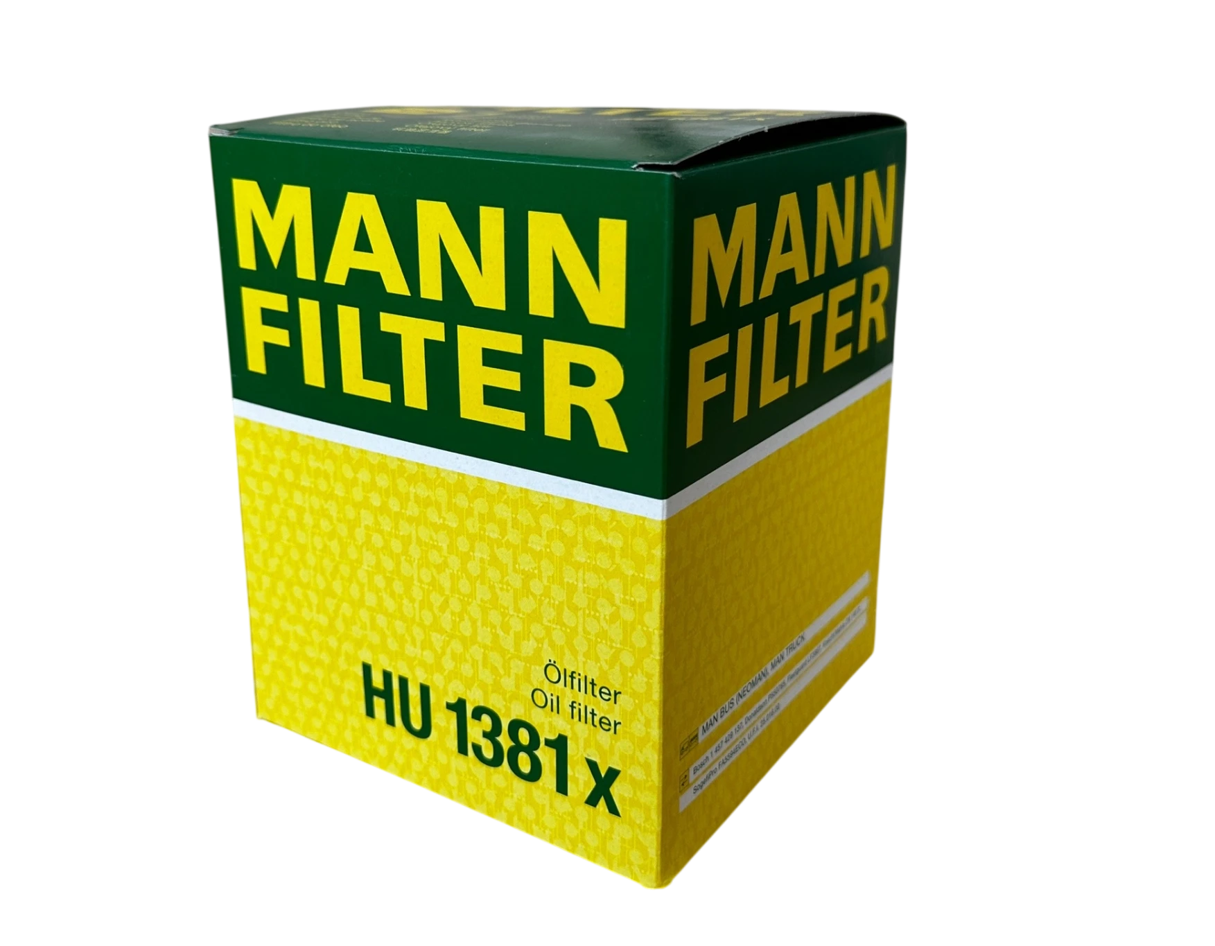 Масляный фильтр MANN-FILTER HU 1381 x