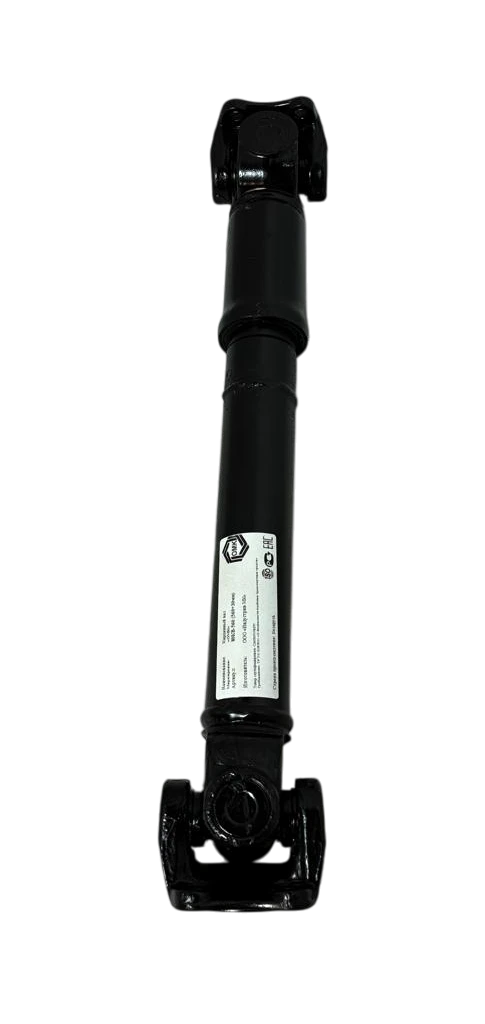 Вал карданный L=1260 мм по краям фланцев, L=1170 мм по осям (шлицевые с рильсановым покрытием)